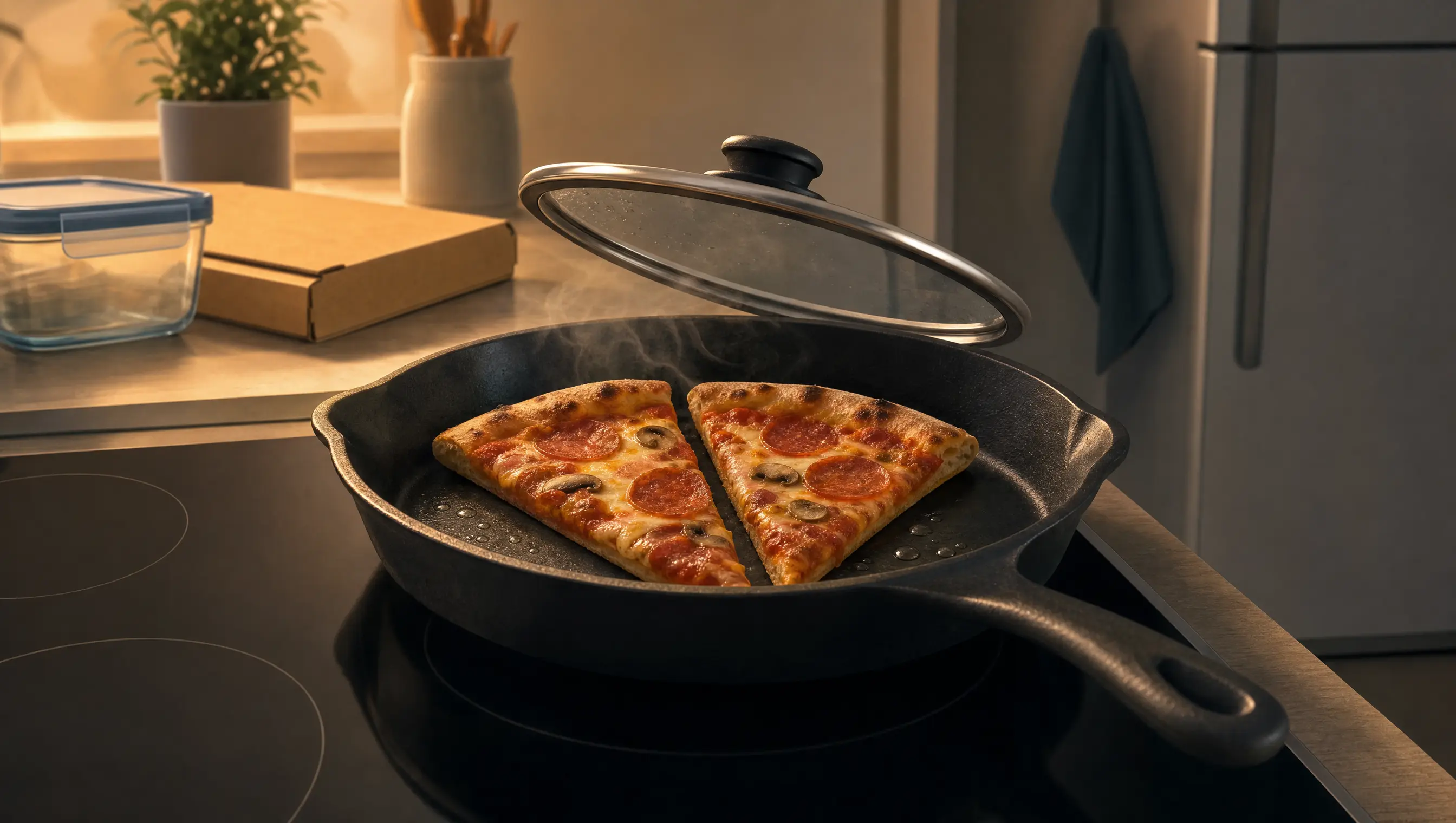 Pizza aufwärmen: So wird die Pizza vom Vortag wieder knusprig